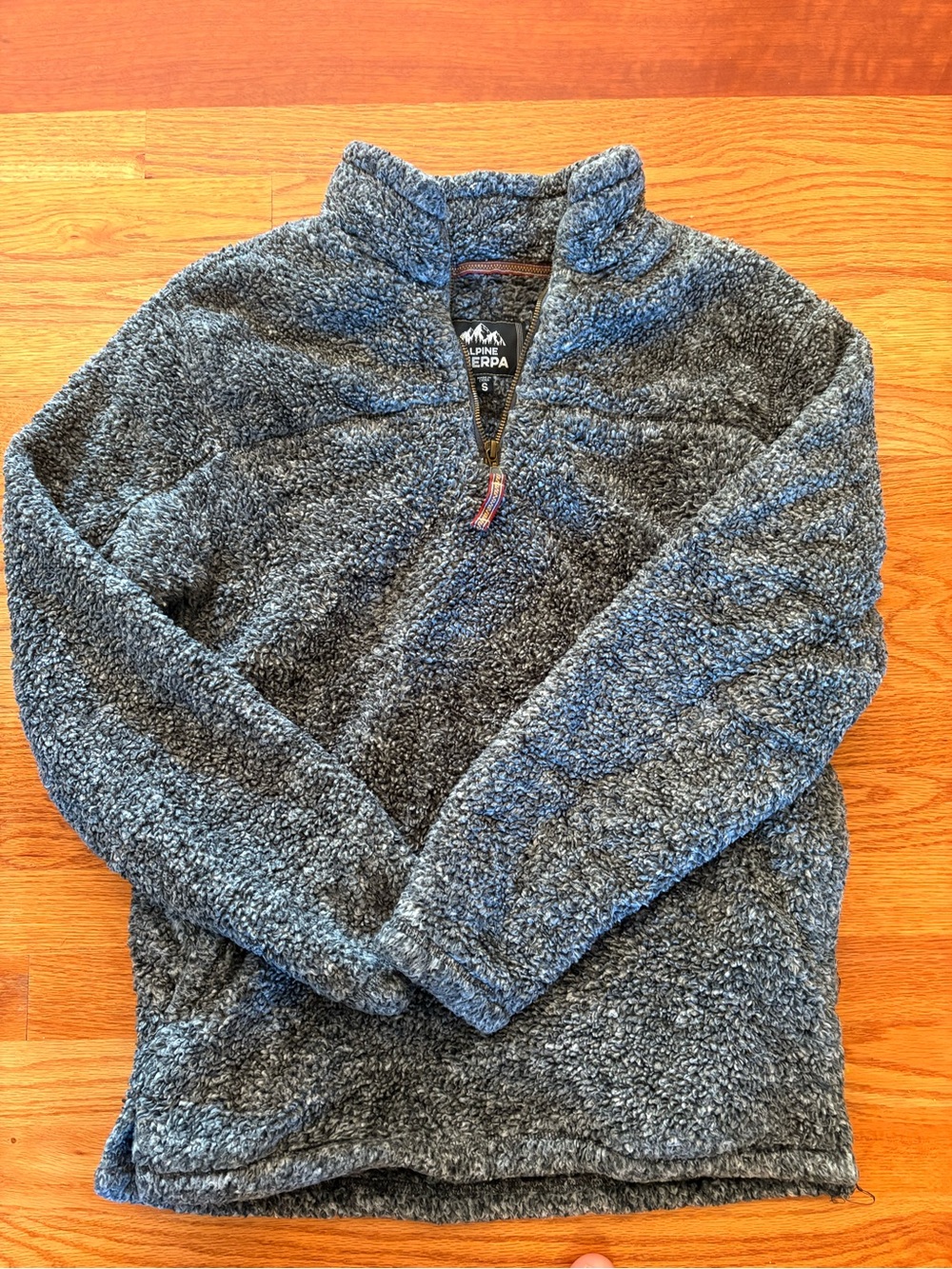 Women’s Dark Gray Sherpa Quarter-Zip Pullover